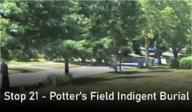 Stop 21 - Potter's Field Indigent Burial Plot